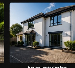 Exterior of a residential property